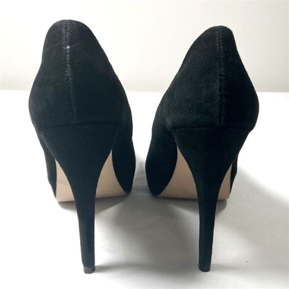 Dolce Vita Black Suede Pumps with Gold Bow - Picture 5 of 6